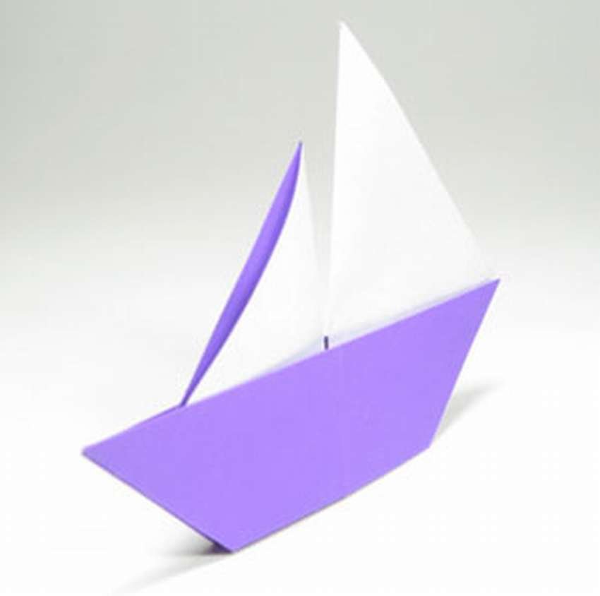 как сделать парусник оригами 