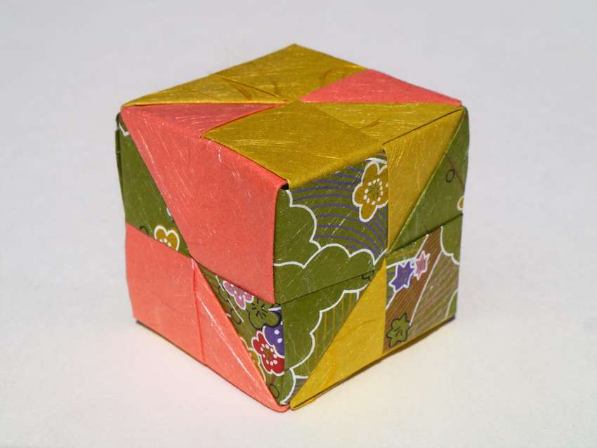 как сделать кубик оригами