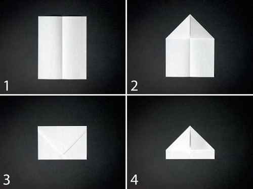 Как сделать из бумаги самолётик Стилс - Шаг 1