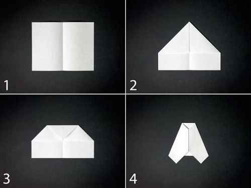Как сделать из бумаги самолётик Шмель - Шаг 1
