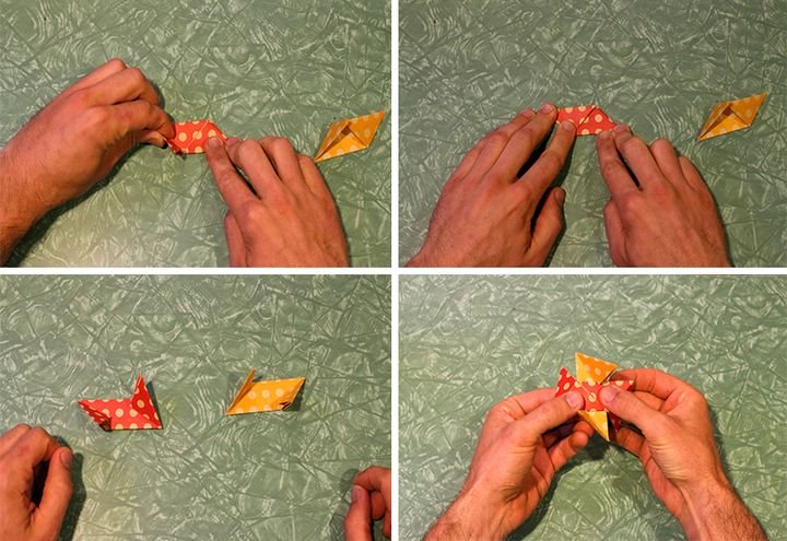 Сборка популярной модели оригами-сюрикэна